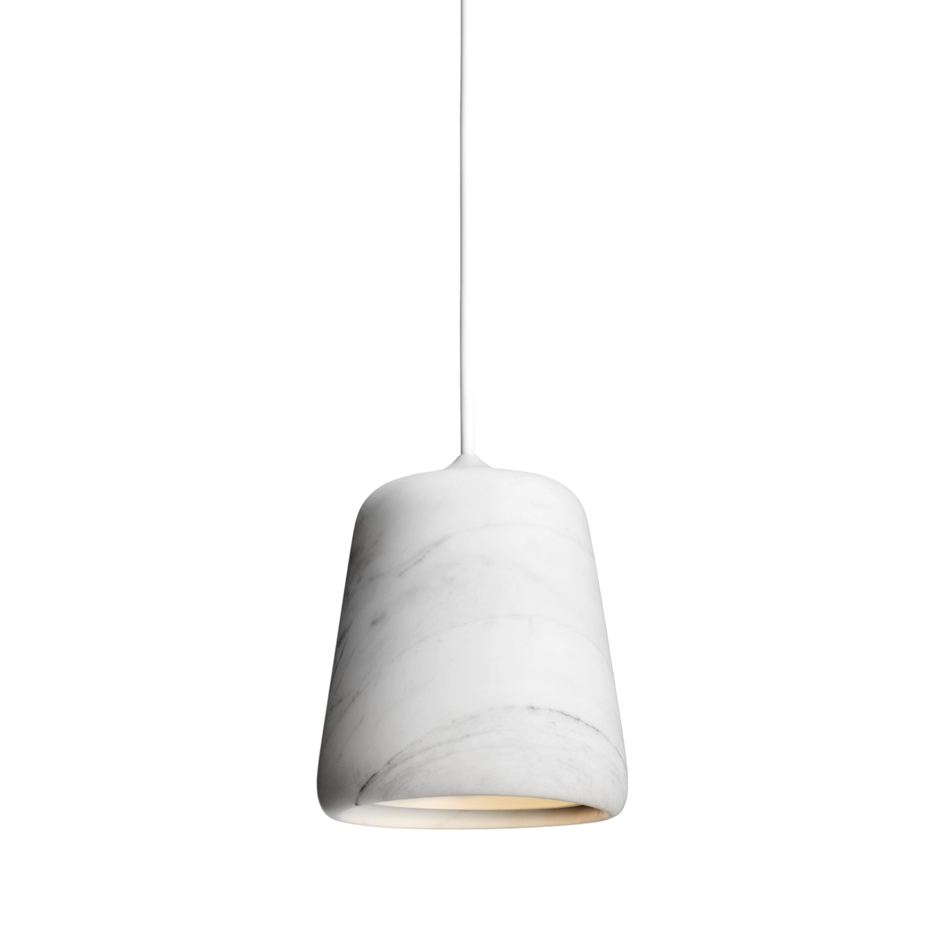 Material Pendant Lamp, White / White Marble