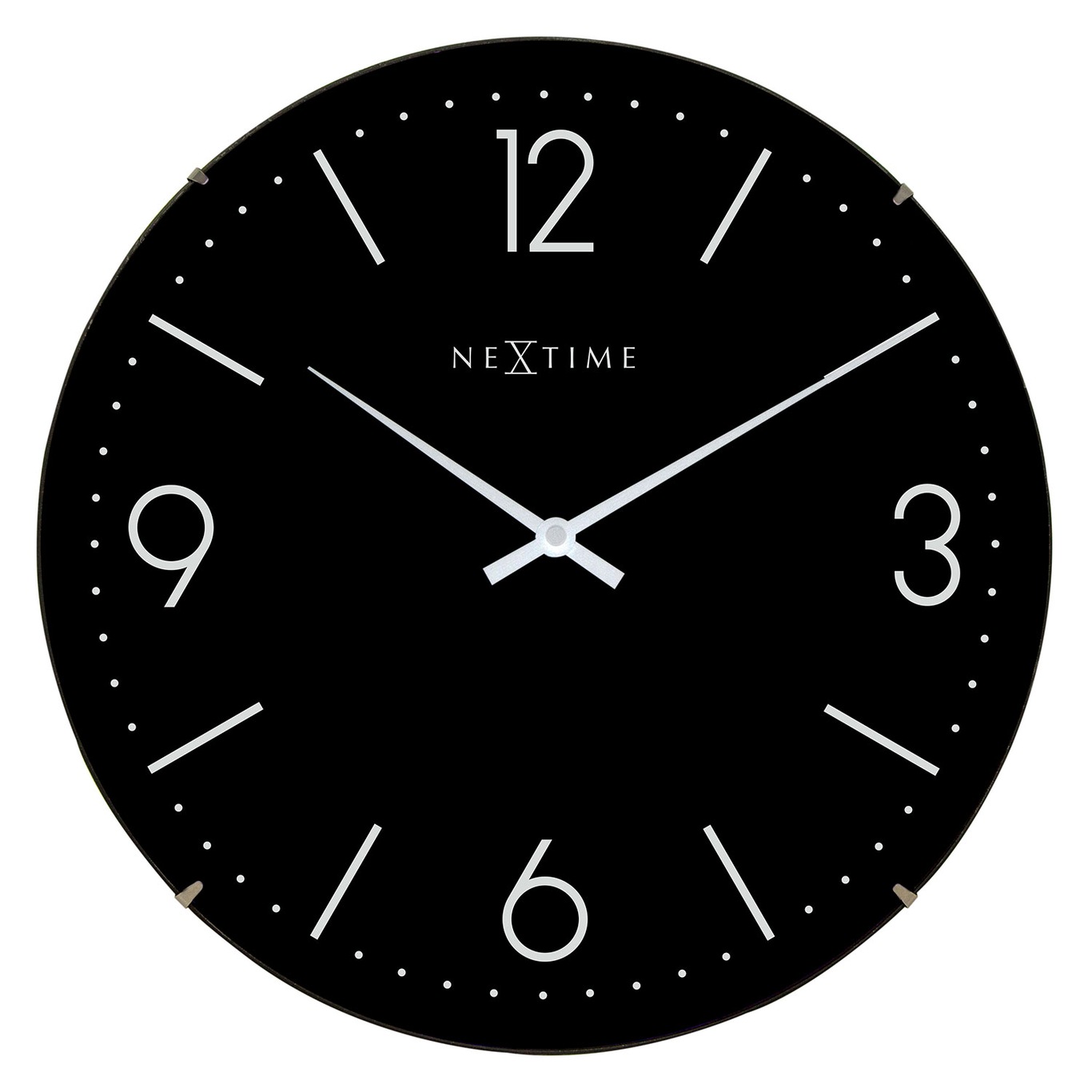 Basic Dome Wall Clock, Black