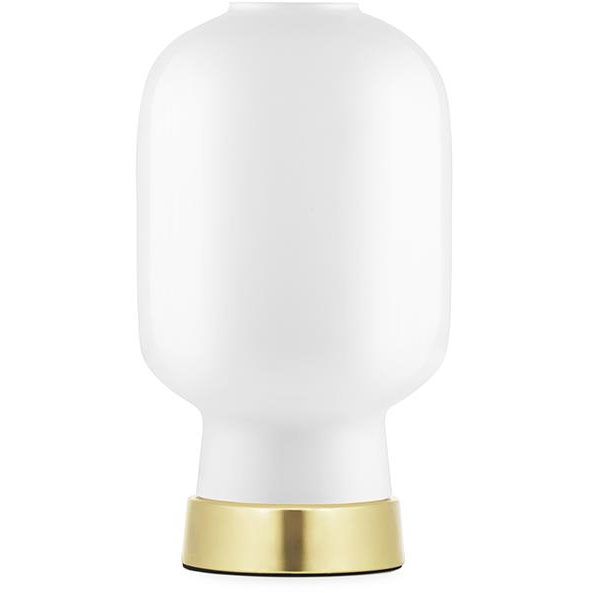 Amp Table Lamp, White / Brass