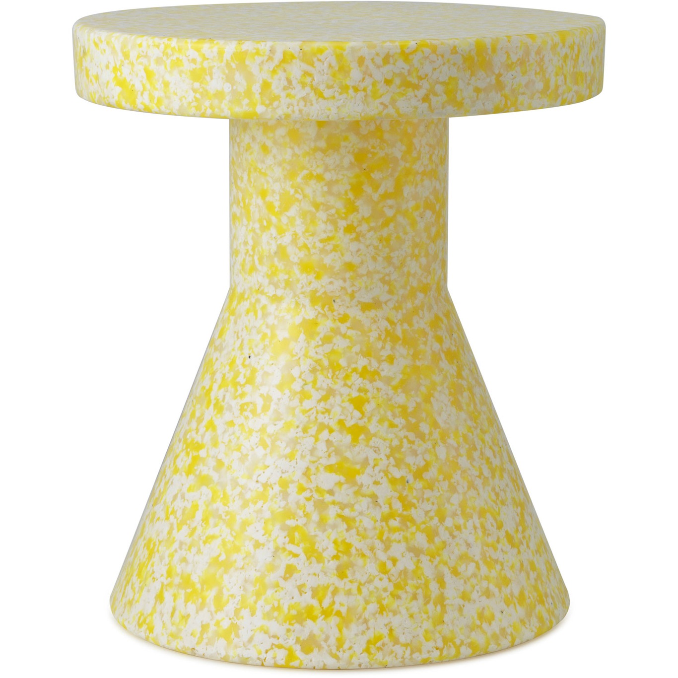 Bit Stool / Side Table, Cone-shaped, Yellow