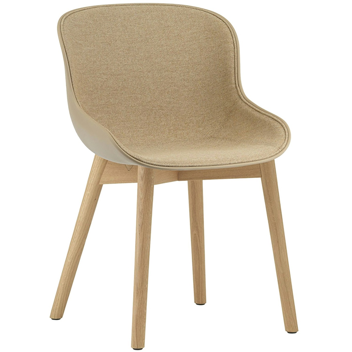 Hyg Chair, Upholstered Front, Sand / Oak