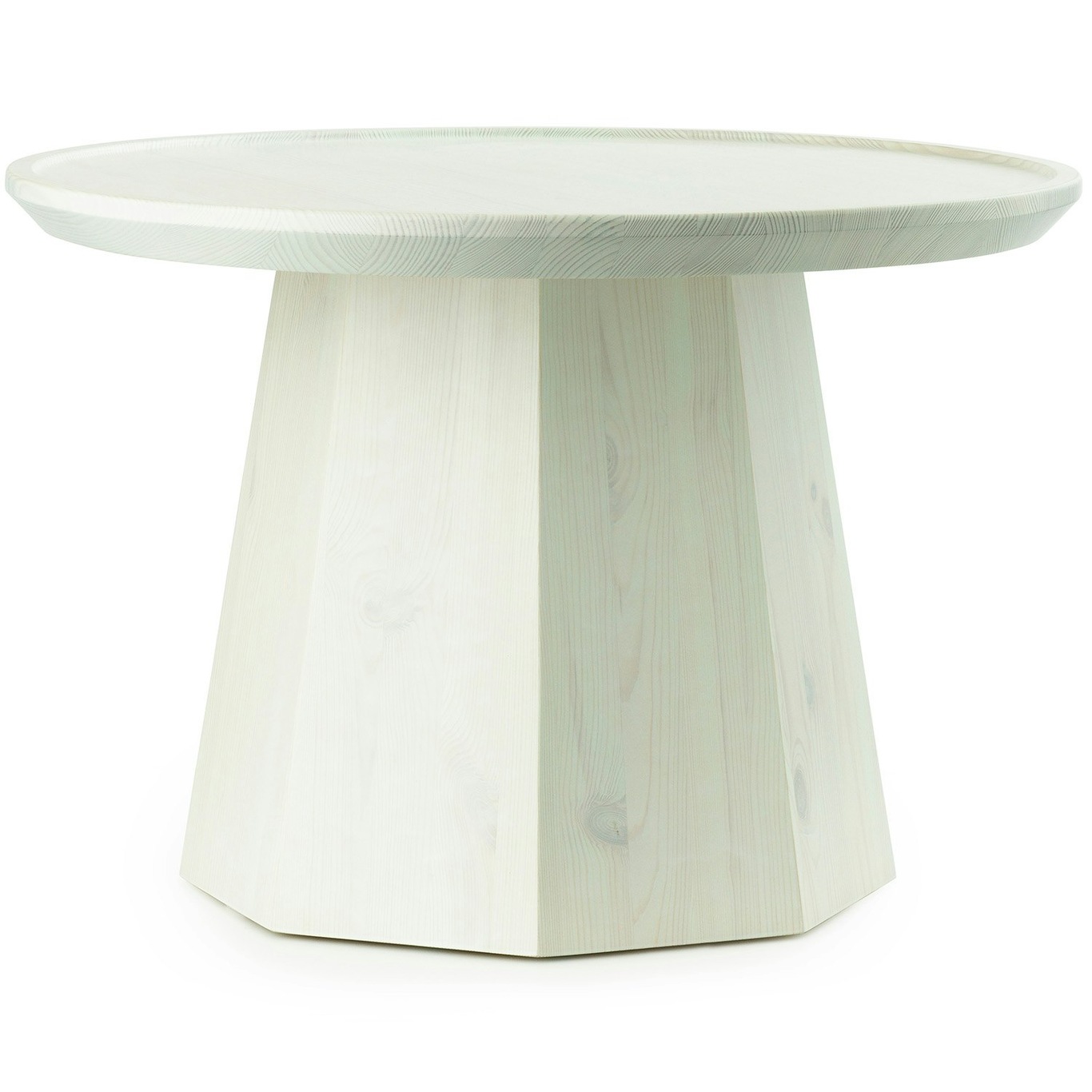 Pine Side Table Ø65 cm, Light Green