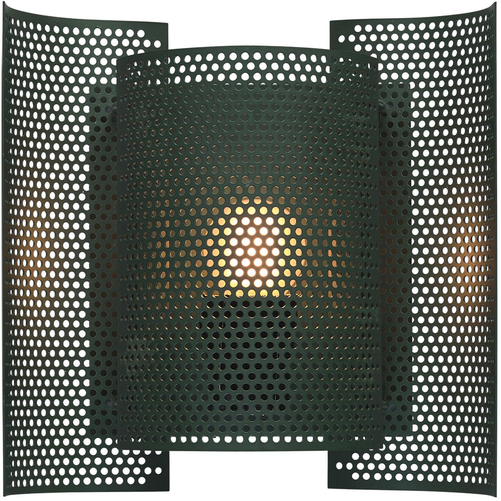 Butterfly Wall Lamp Perforated, Dark Green