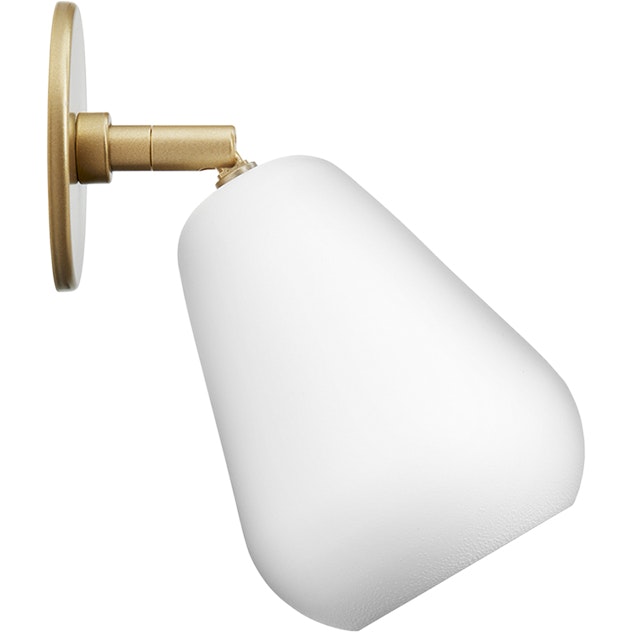 Anoli Spot Recessed Wall/Ceiling Lamp, White / Nordic Gold