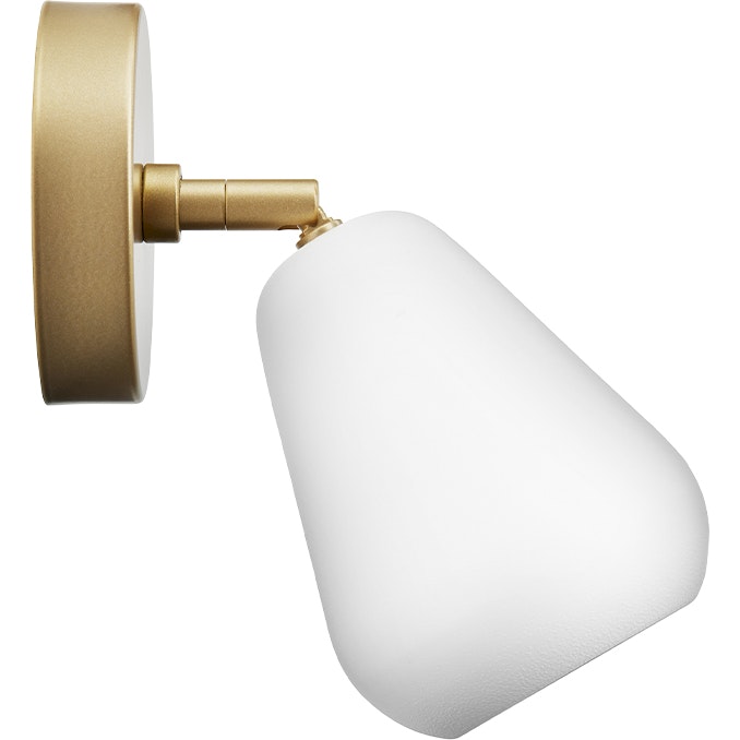 Anoli Spot Surface Wall/Ceiling Lamp, White / Nordic Gold