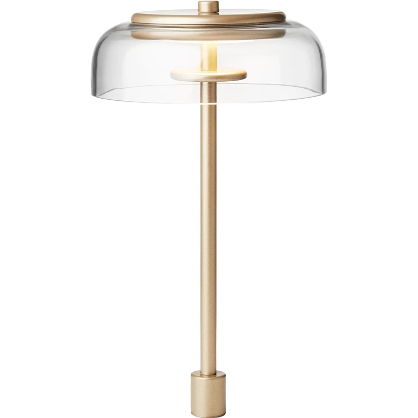 Blossi Table Lamp Integrated 170 mm, Gold / Clear