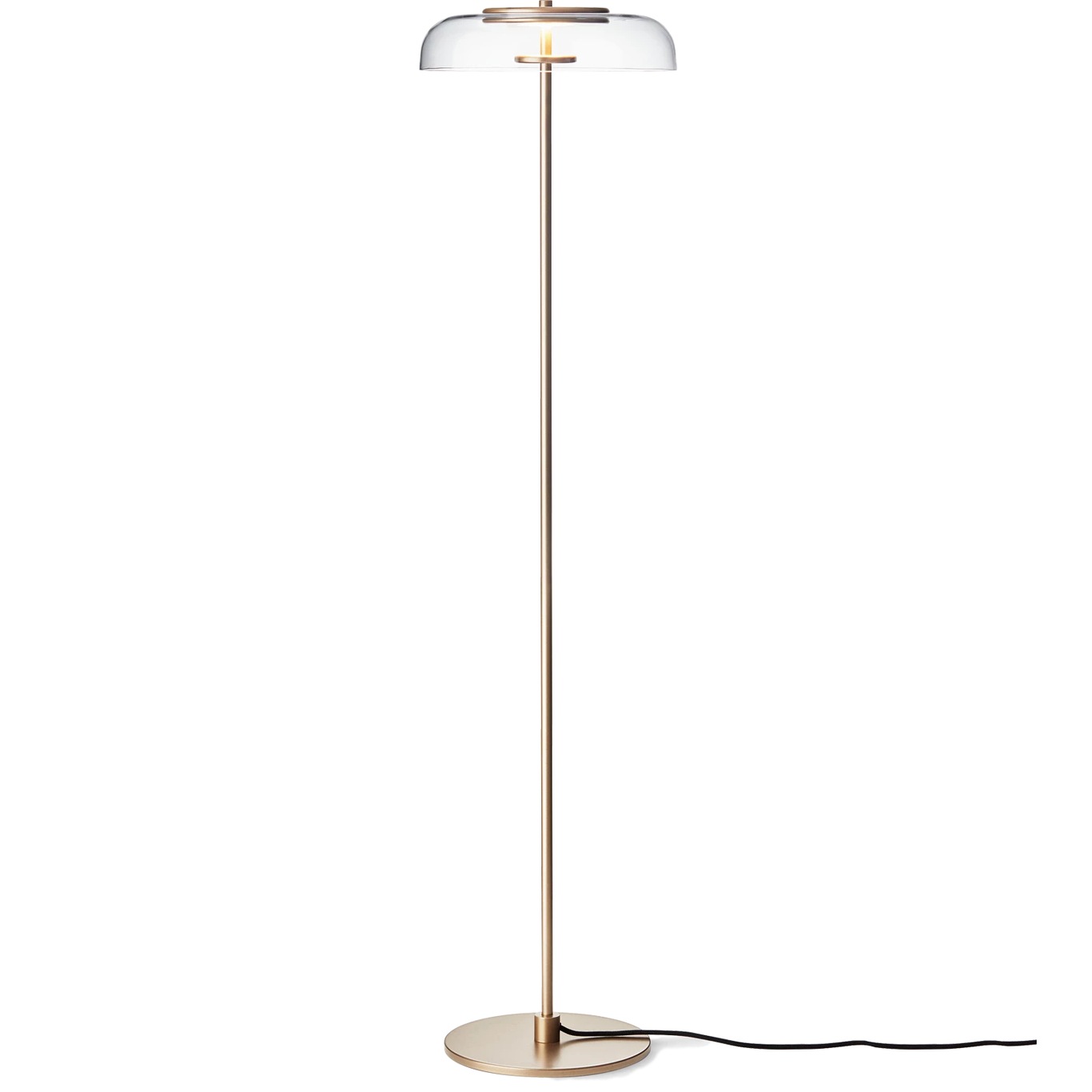 Blossi Floor Lamp, Nordic Gold / Clear