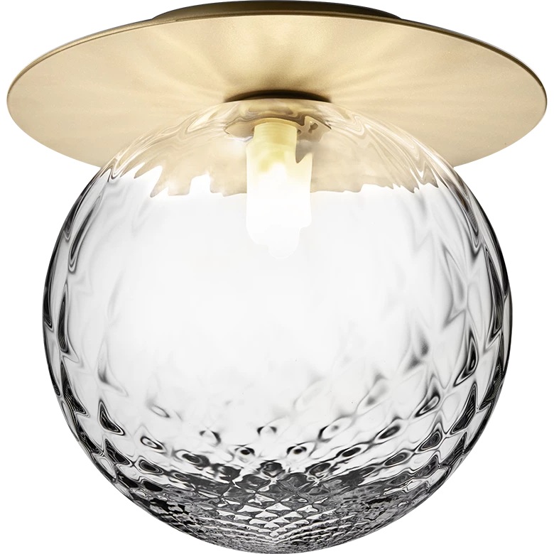 Liila 1 Wall/Ceiling Lamp 255 mm, Nordic Gold / Clear