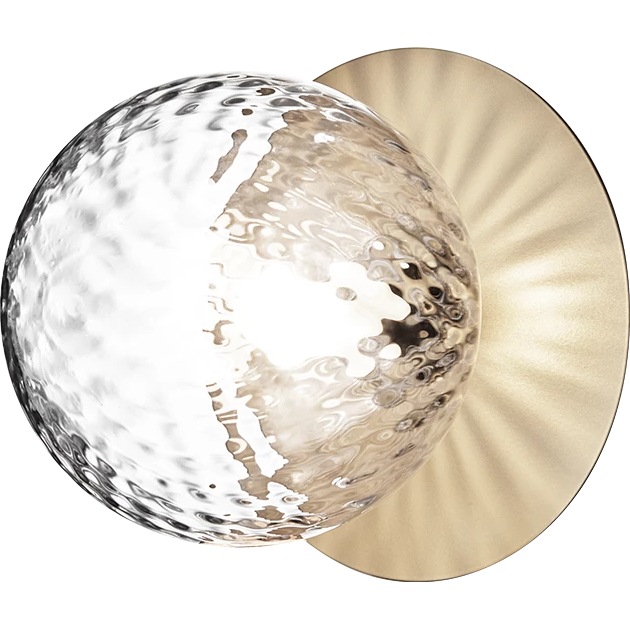 Liila 1 Wall/Ceiling Lamp 165 mm, Nordic Gold / Clear