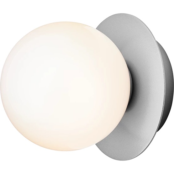 Liila 1 Wall/Ceiling Lamp 200 mm, Light Silver / Opal