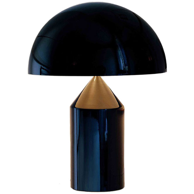 Atollo 239 Table Lamp 50 cm, Black