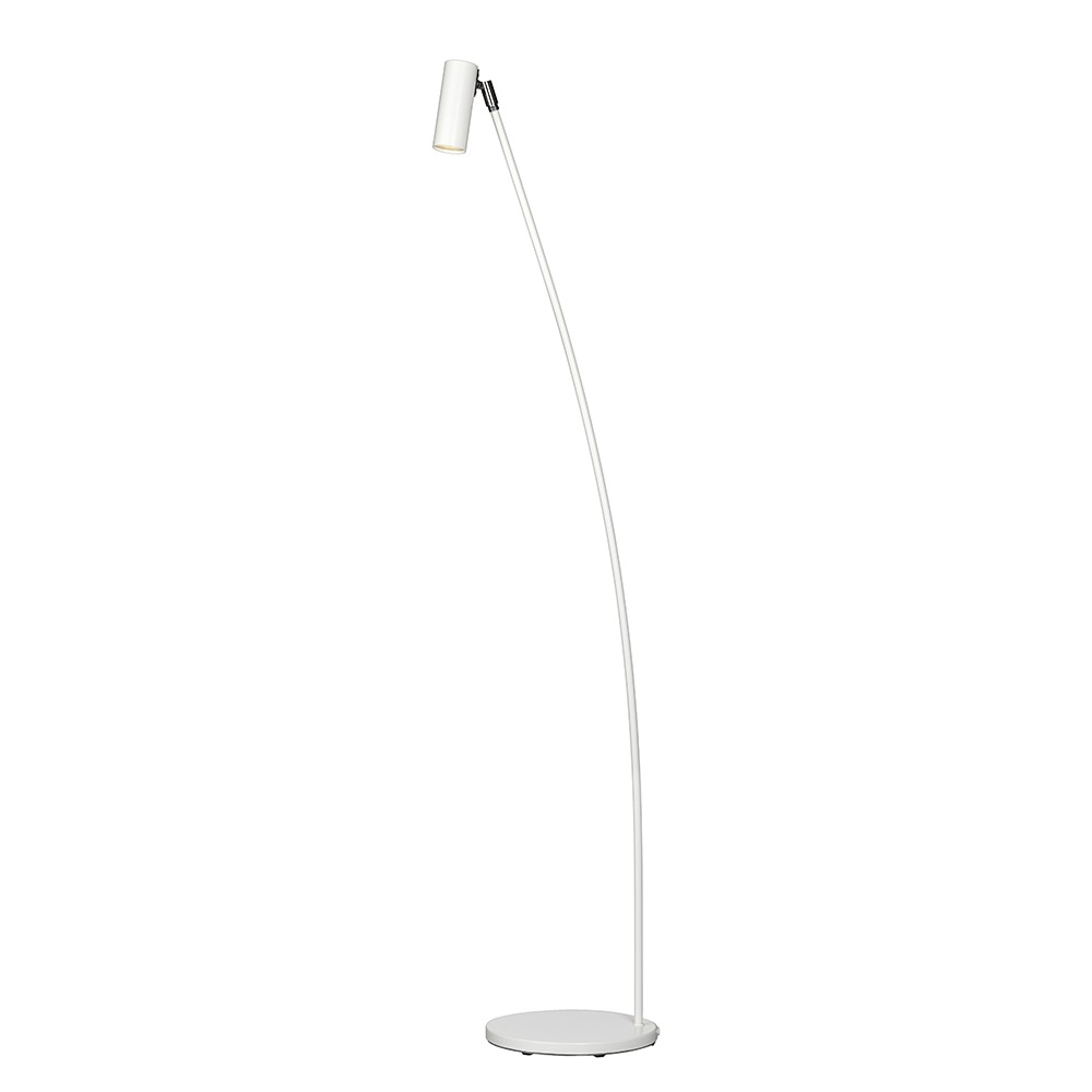 Puck Floor Lamp, White