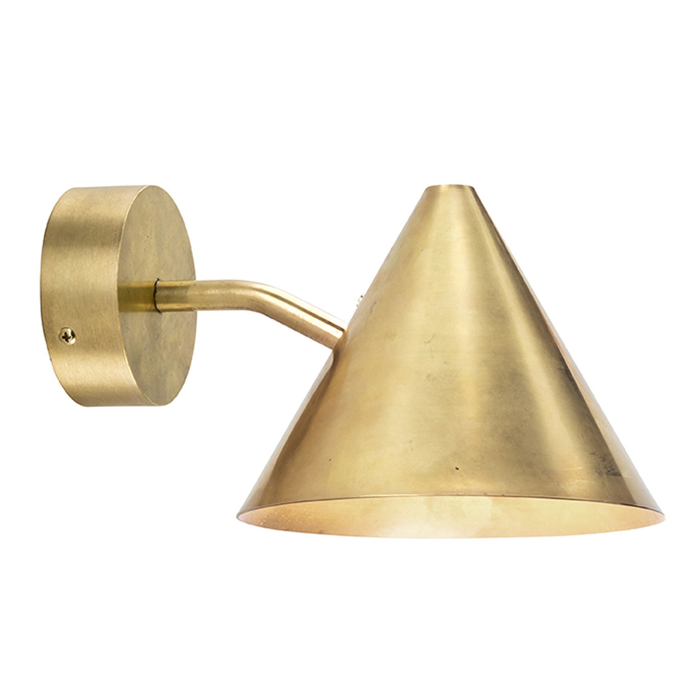 Tratten Mini Wall Lamp LED, Raw Brass