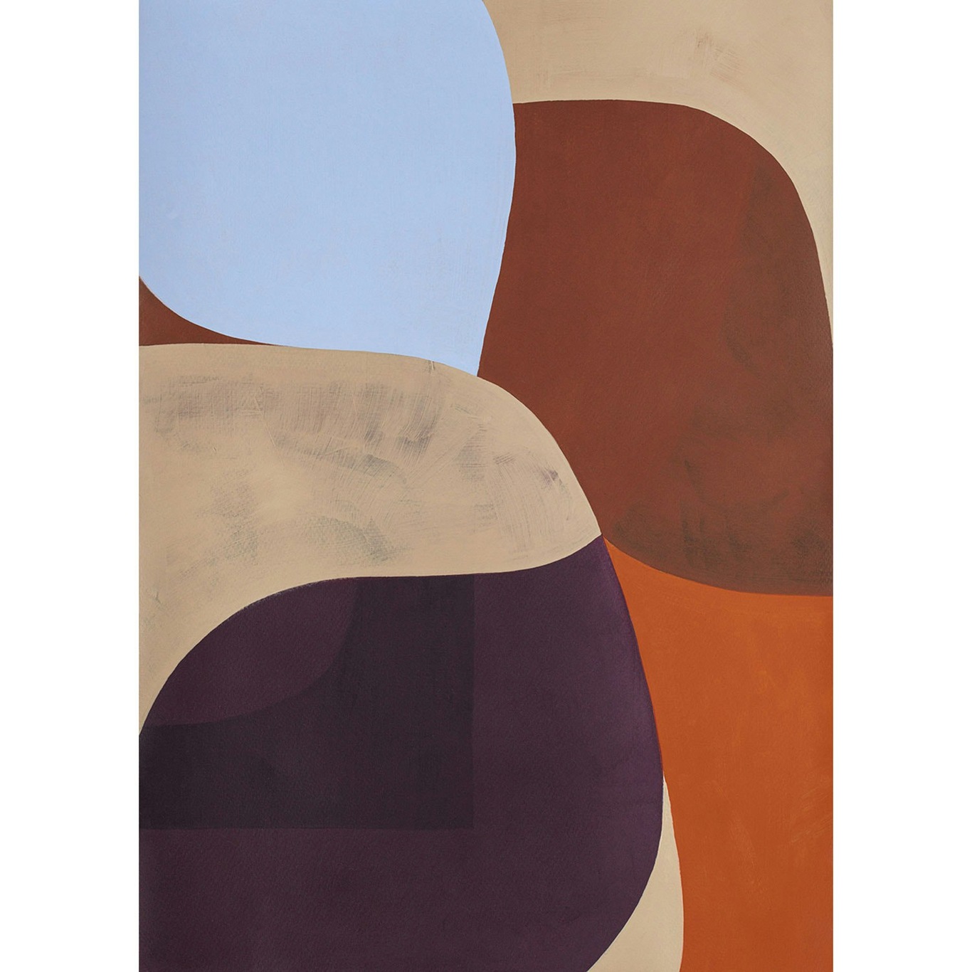 Painted Shapes 02 Poster 50x70 cm