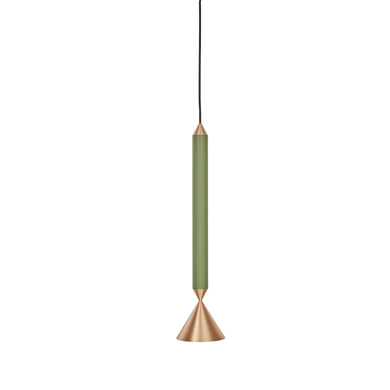 Apollo 39 Pendant, Forest / Brushed Brass