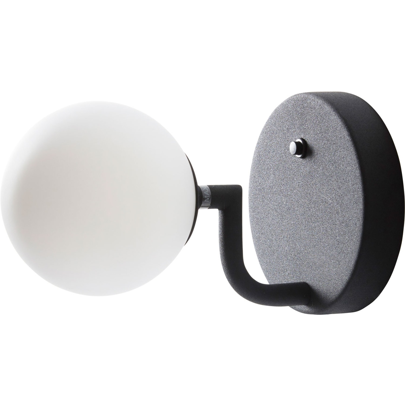 Mobil 12 Wall Lamp Fixed Installation, Black