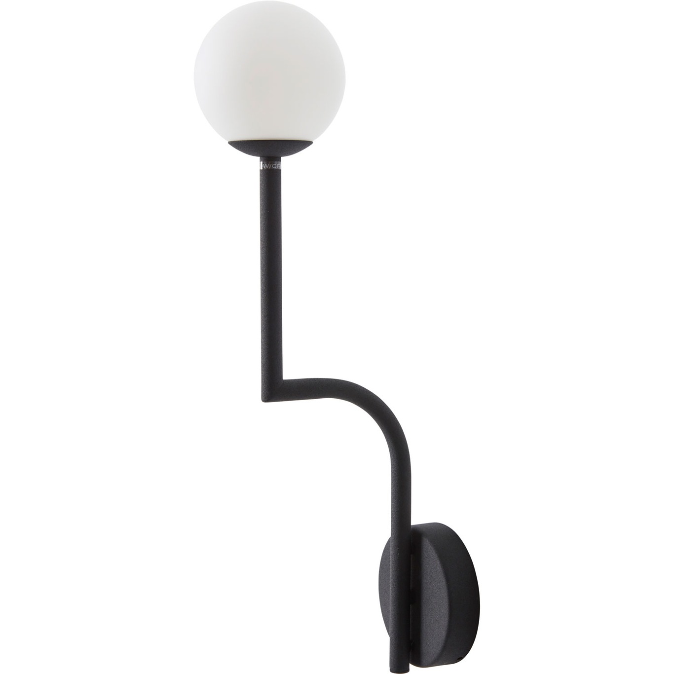 Mobil 46 Wall Lamp Fixed Installation, Black