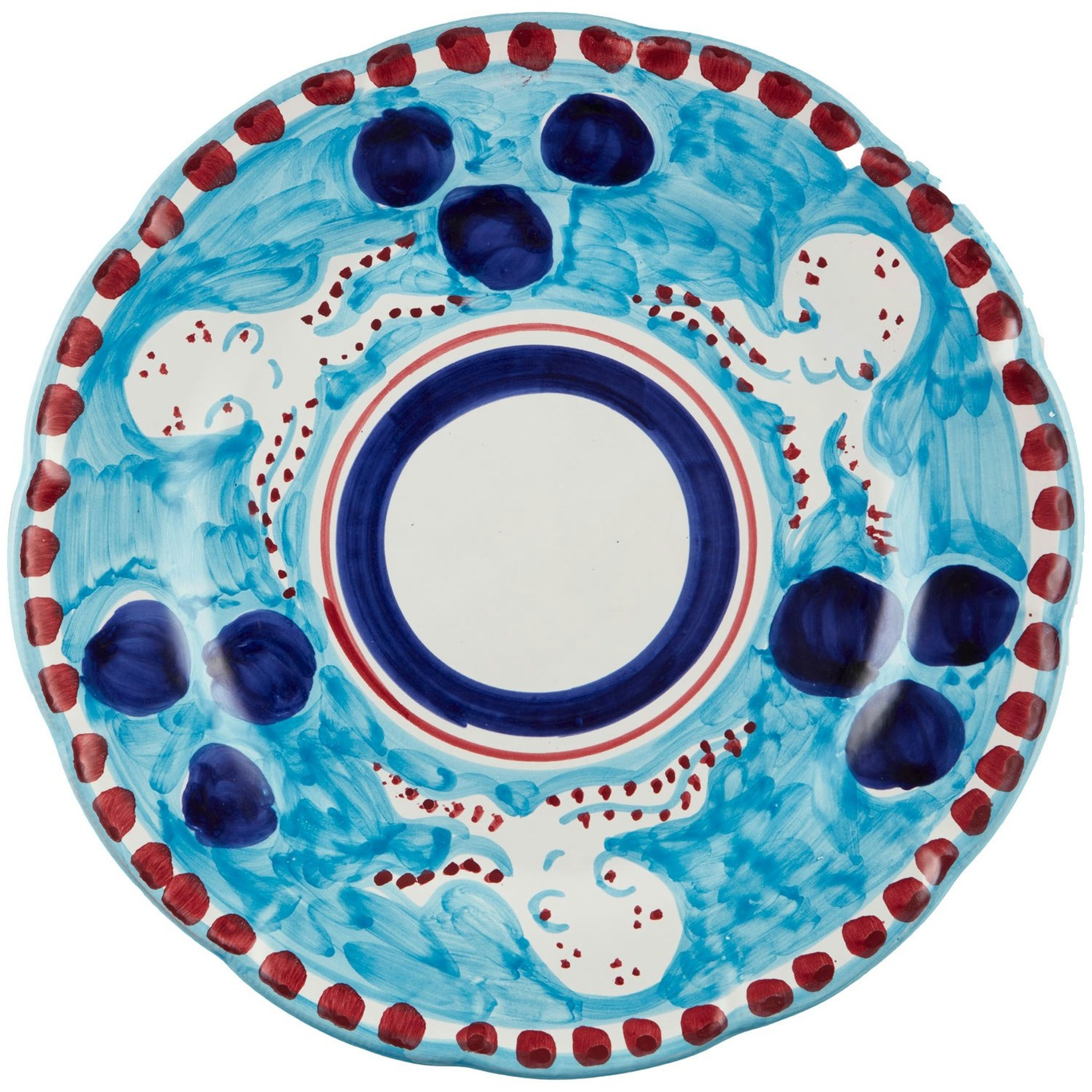 Amalfi Plate 26 cm, Turquoise