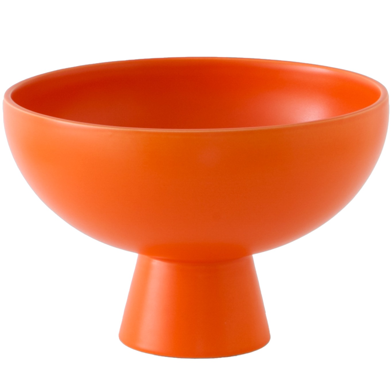 Strøm Bowl With Foot Ø22 cm, Vibrant Orange
