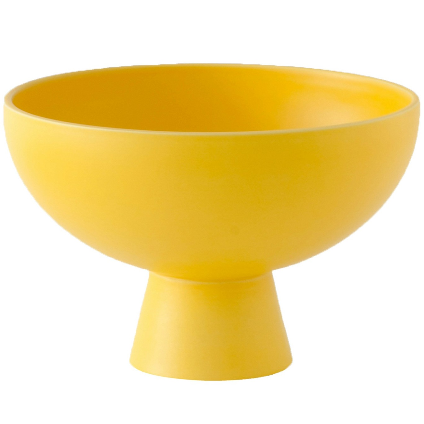 Strøm Bowl With Foot Ø19 cm, Freesia Yellow