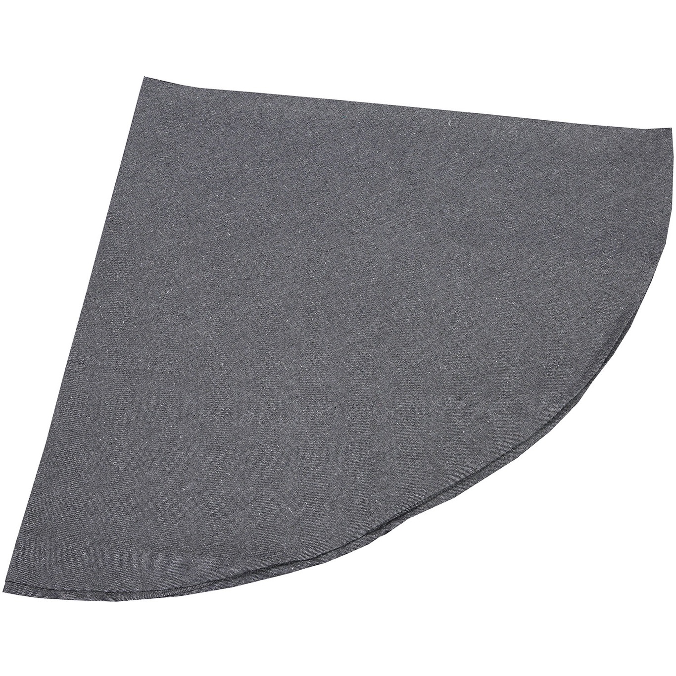Hedvig Table Cloth Treated 160 cm Round Chambray, Dark Grey