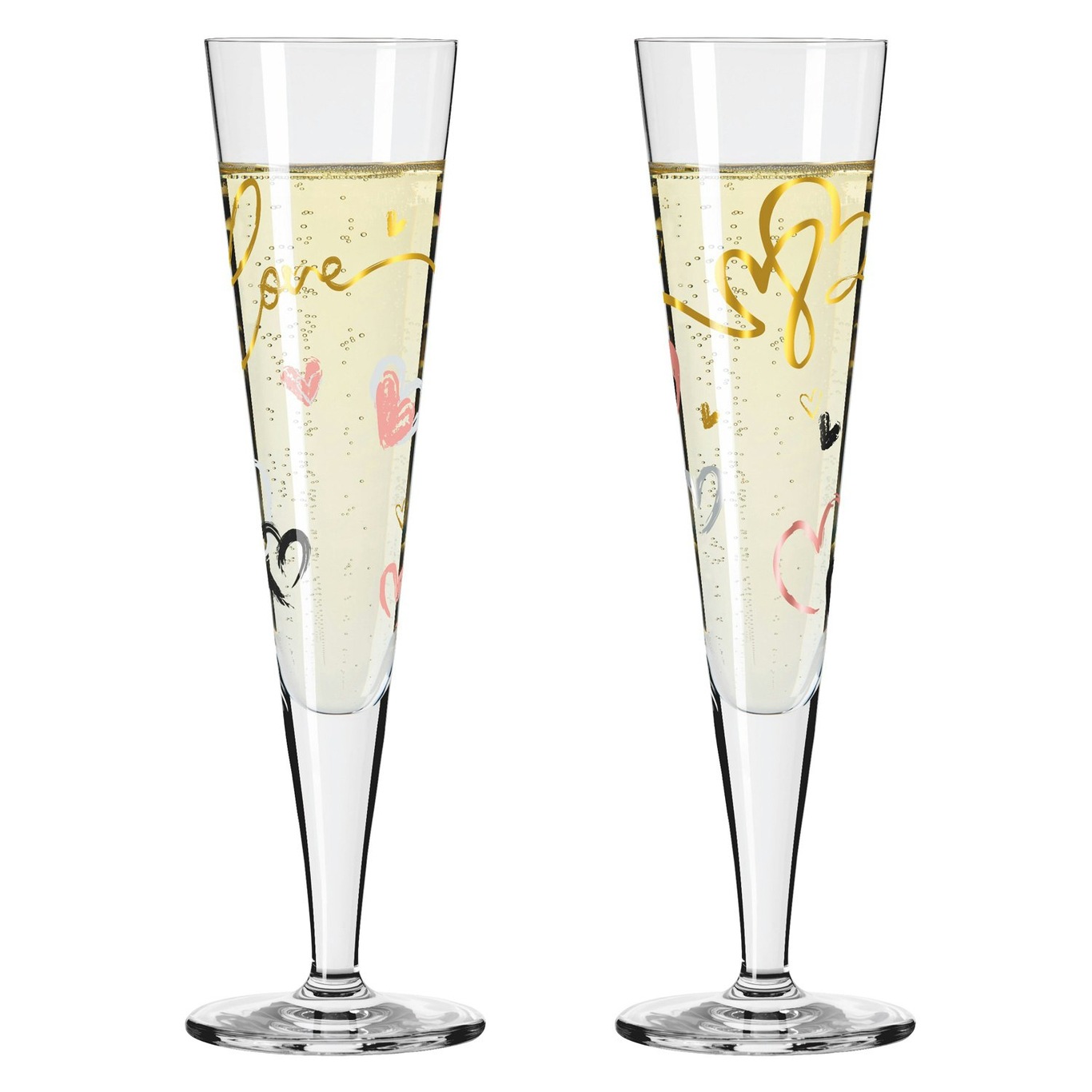 Goldnacht Champagne Glasses 2-pack, H23