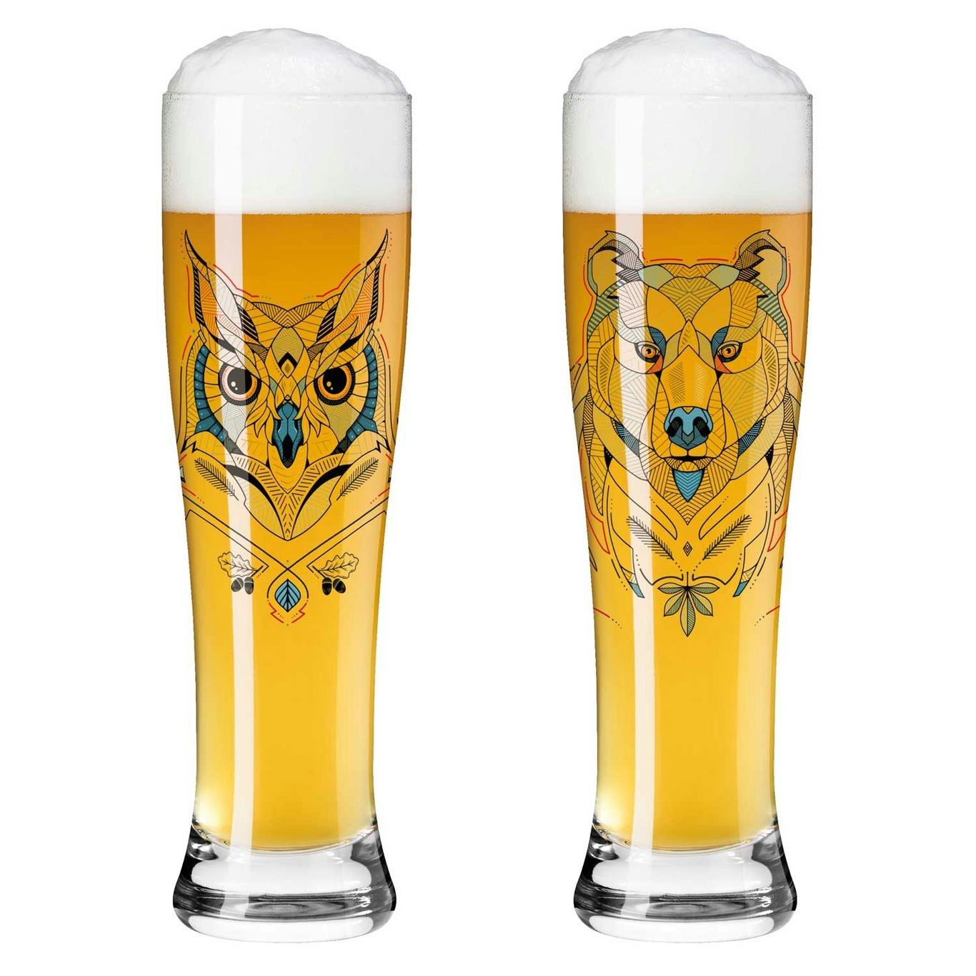 Brauchzeit Beer Glasses 2-pack, #1 & 2