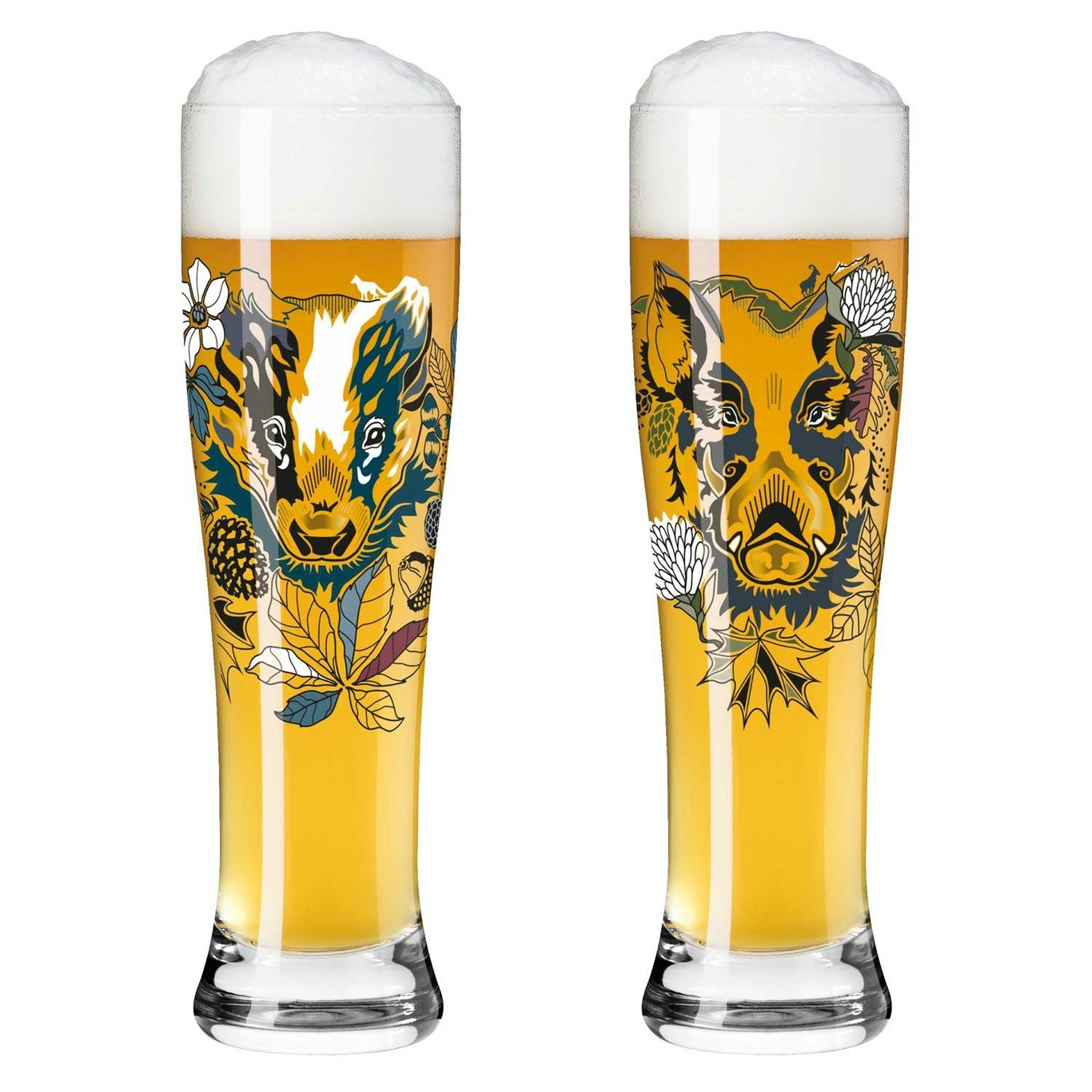 Brauchzeit Beer Glasses 2-pack, #7 & 8