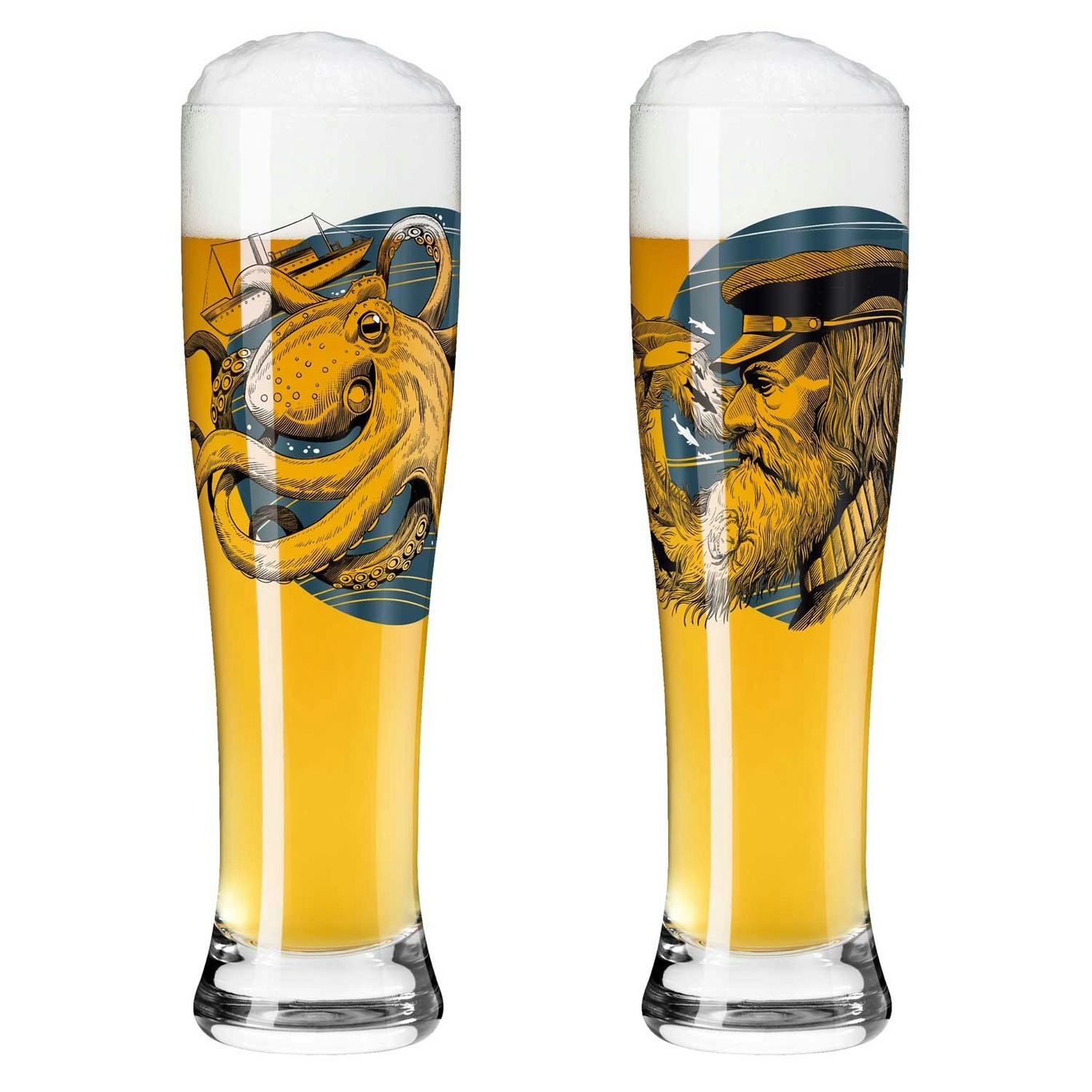Brauchzeit Beer Glasses 2-pack, #9 & 10