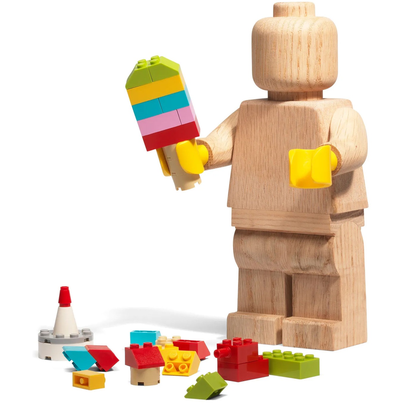LEGO® Mini Wooden Figurine, Soaped Oak