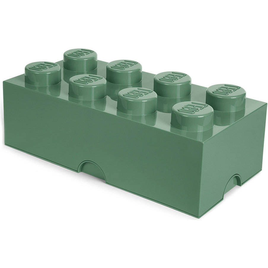 LEGO® Storage Box 8 Knobs, Sand Green