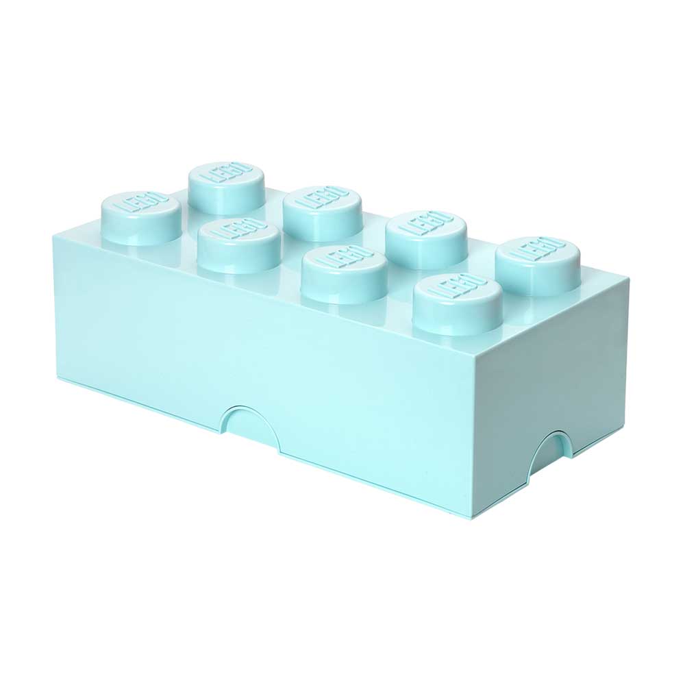 LEGO® Storage Box 8 Knobs, Aqua