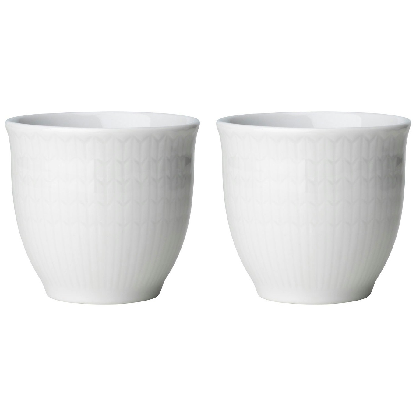 Swedish Grace Egg Cups 4 cl 2-pack, Snow (White)