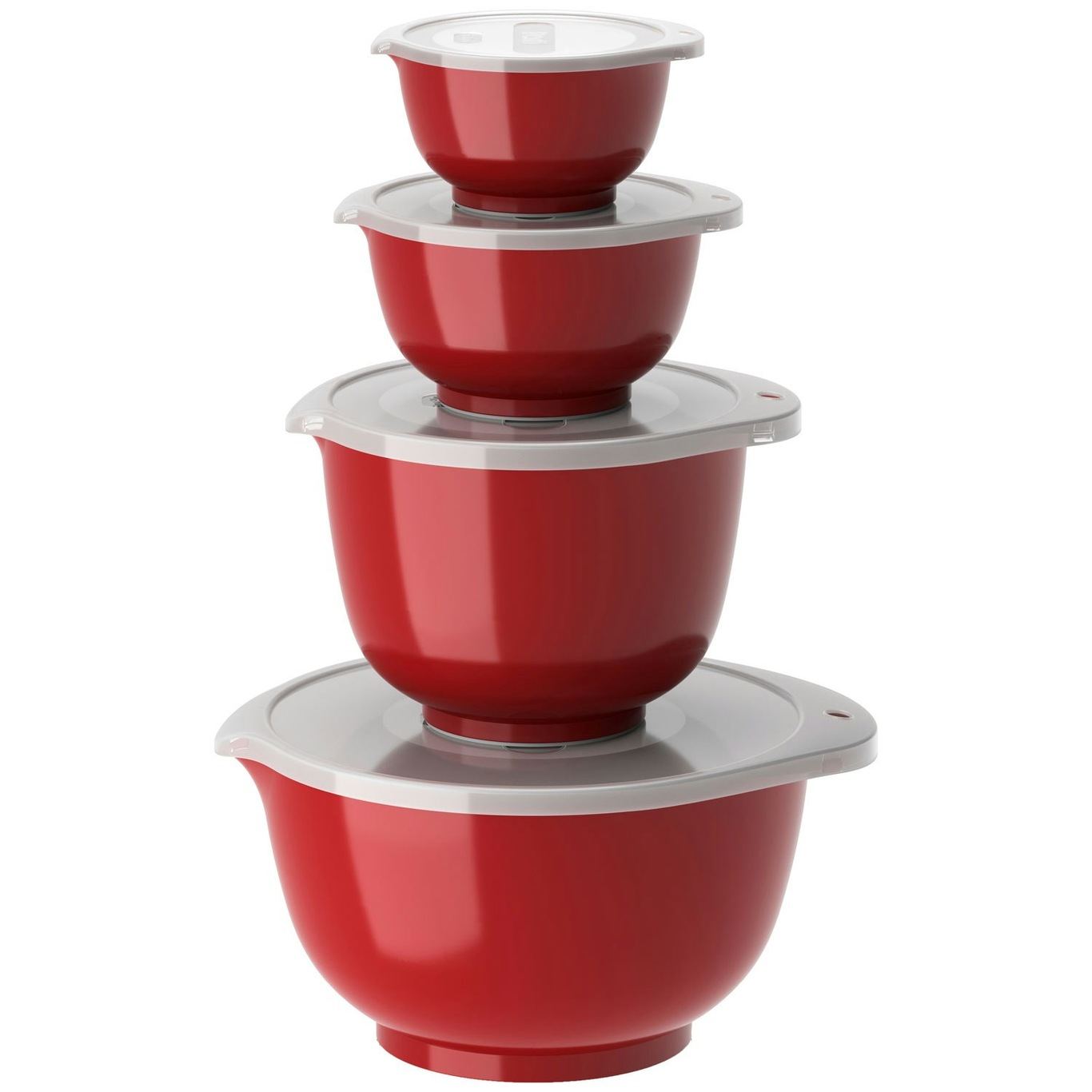 Margrethe Bowls 4 Pieces, Red