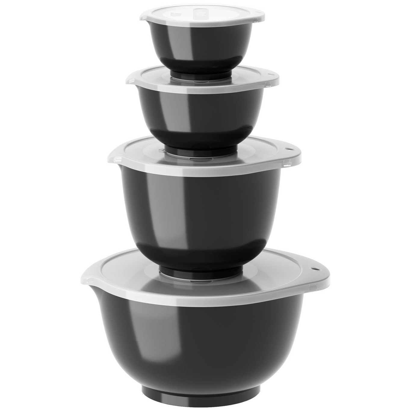 Margrethe Bowls 4 Pieces, Black