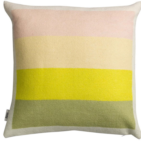 Åsmund Bold Cushion 50x50 cm, Yellow / Blue