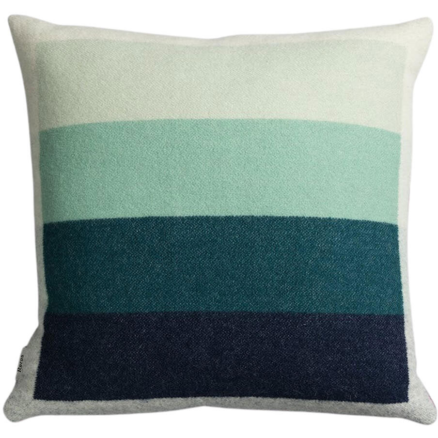 Åsmund Bold Cushion 50x50 cm, Turquoise / Red