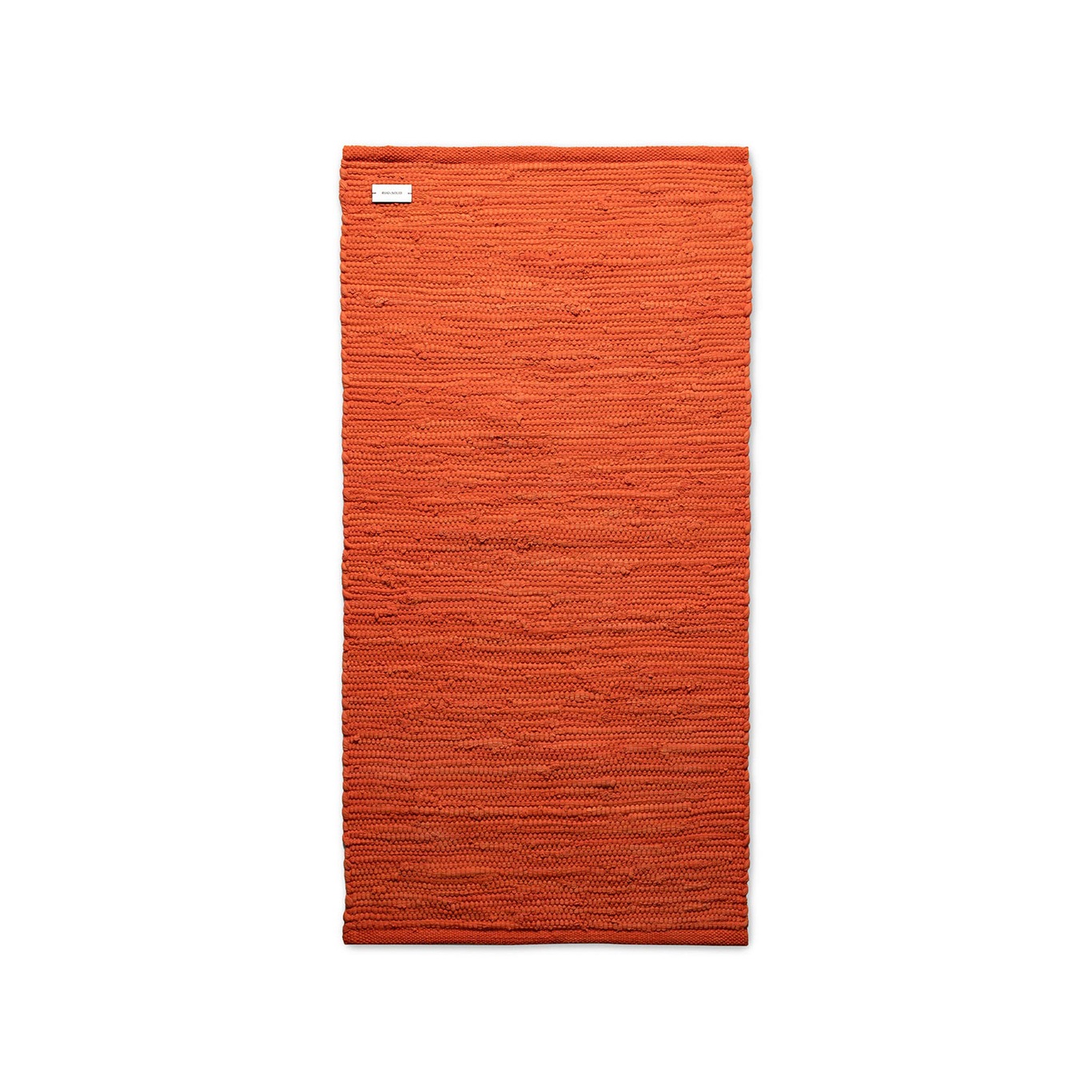Cotton Rug Solar Orange, 75x200 cm