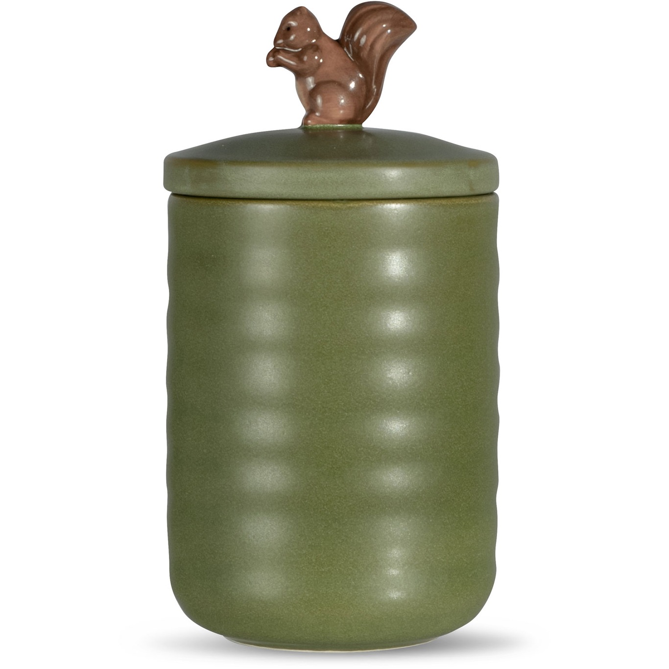 Ellen Jar With Squirrel, Green