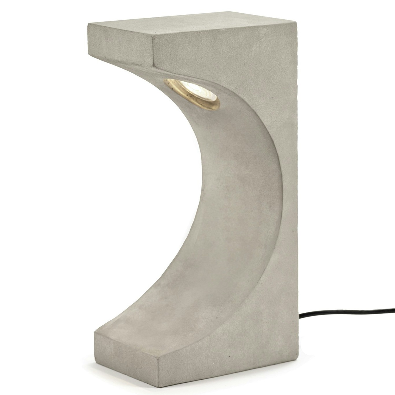 Tangent Concrete Table Lamp H33 cm, Beige