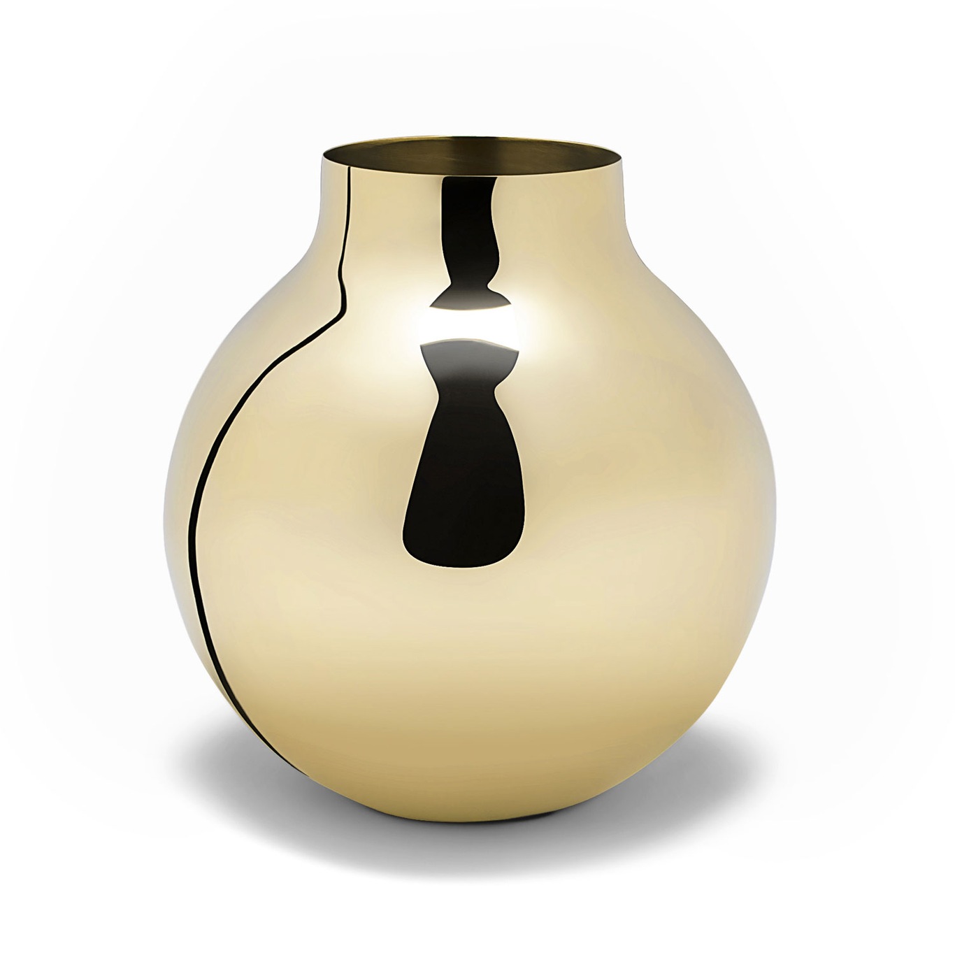 Boule Vase Large, Brass