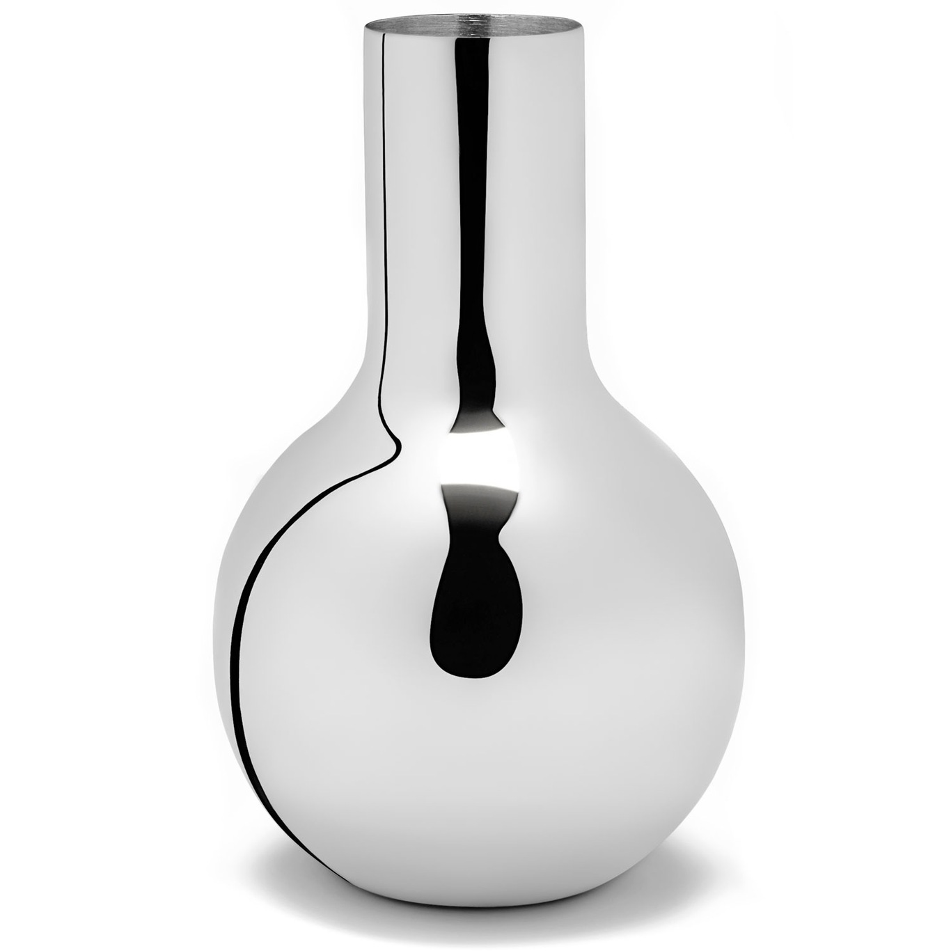 Boule Vase Silver, 14x23,5 cm