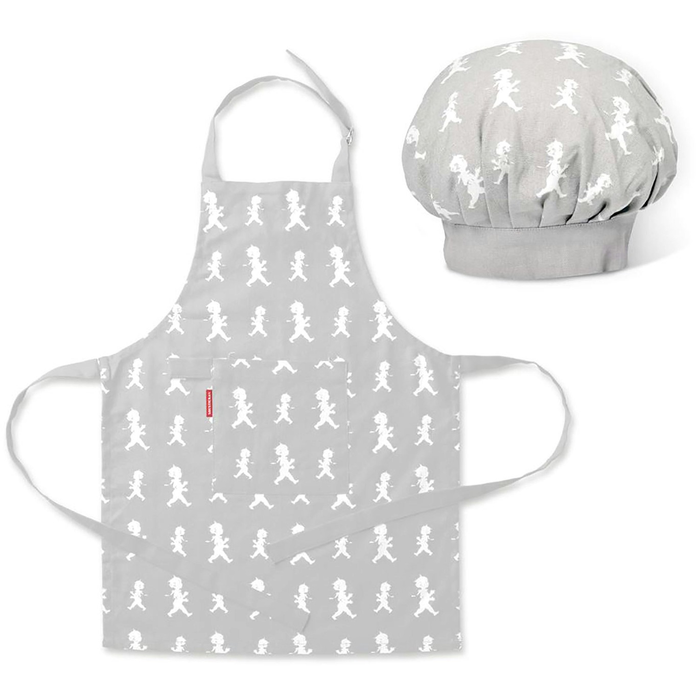 Apron and Chef Hat Kids, Gray