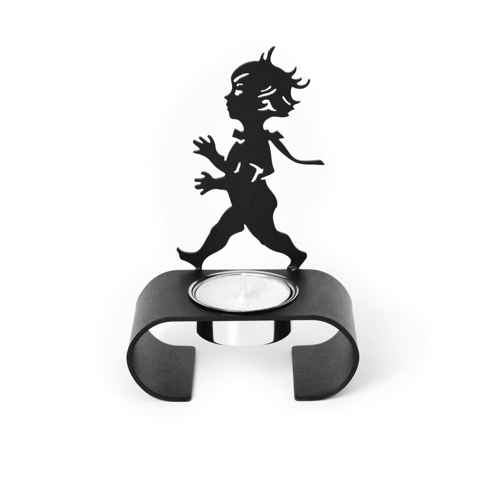 Solstickan Candle Holder Silhouette, Black