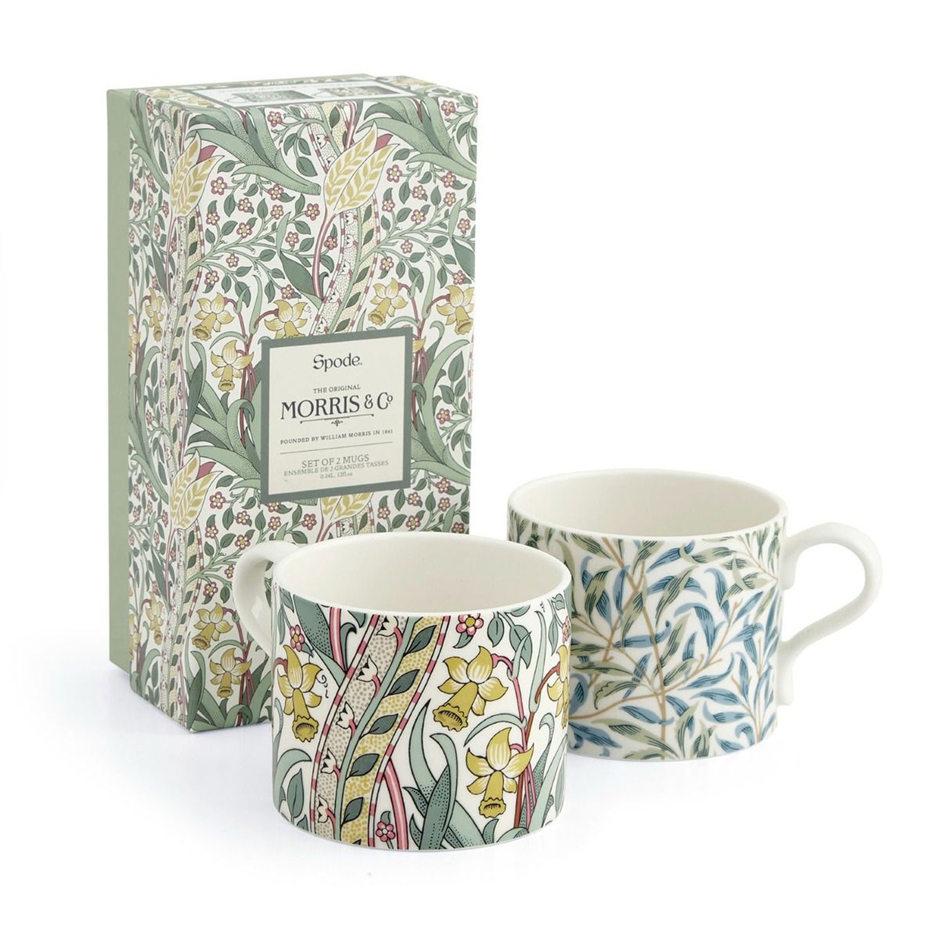 Morris & Co Mugs 2-pack, Daffodil/Willow Bough
