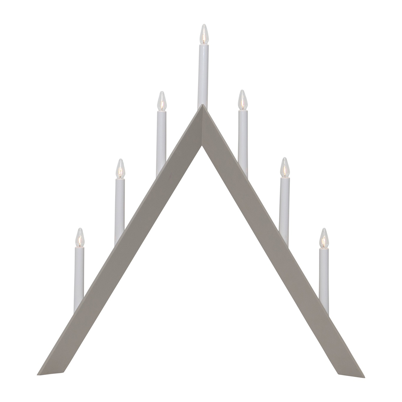 Arrow Candlestick, Beige