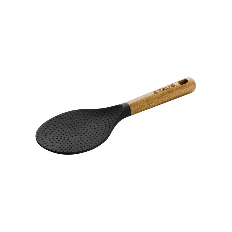 Rice Paddle Serving Spoon Silicone / Acacia Wood 22 cm