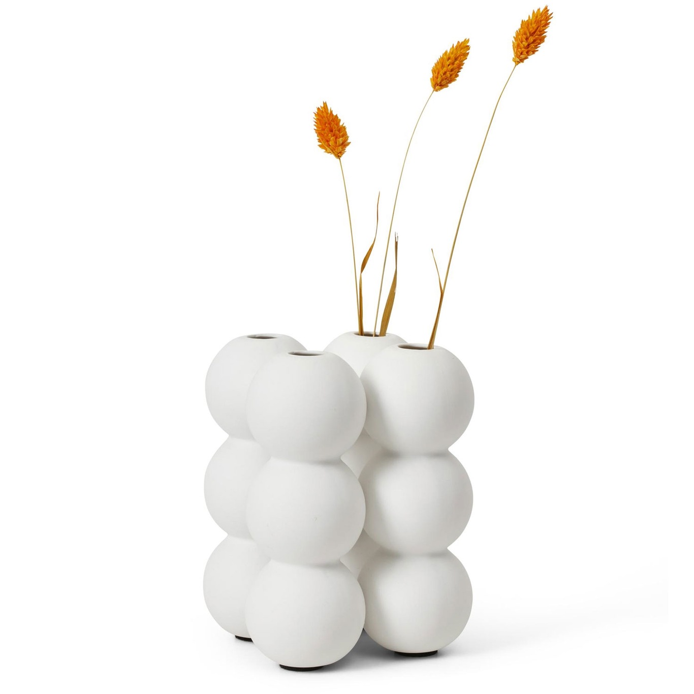 Ball Vase White, 15,6 cm