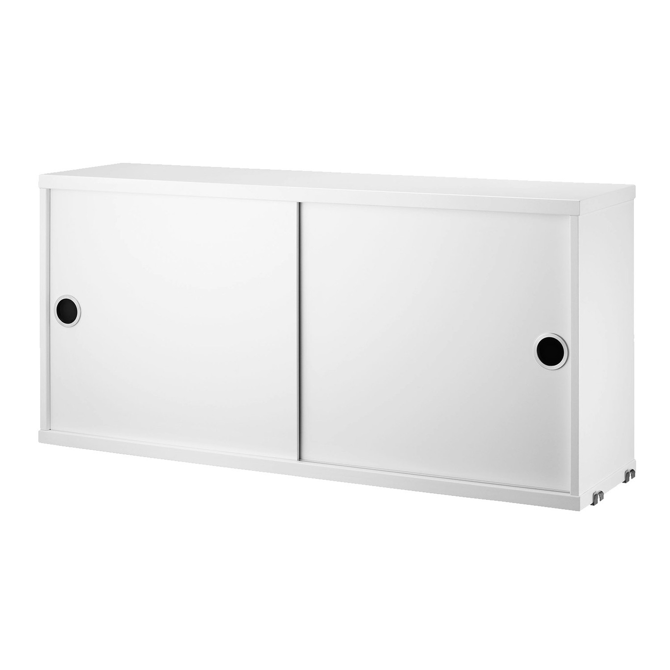 String Cabinet With Sliding Doors 20x78 cm, White