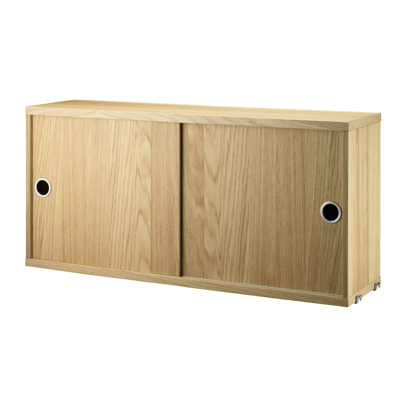 String Cabinet With Sliding Doors 20x78 cm, Oak